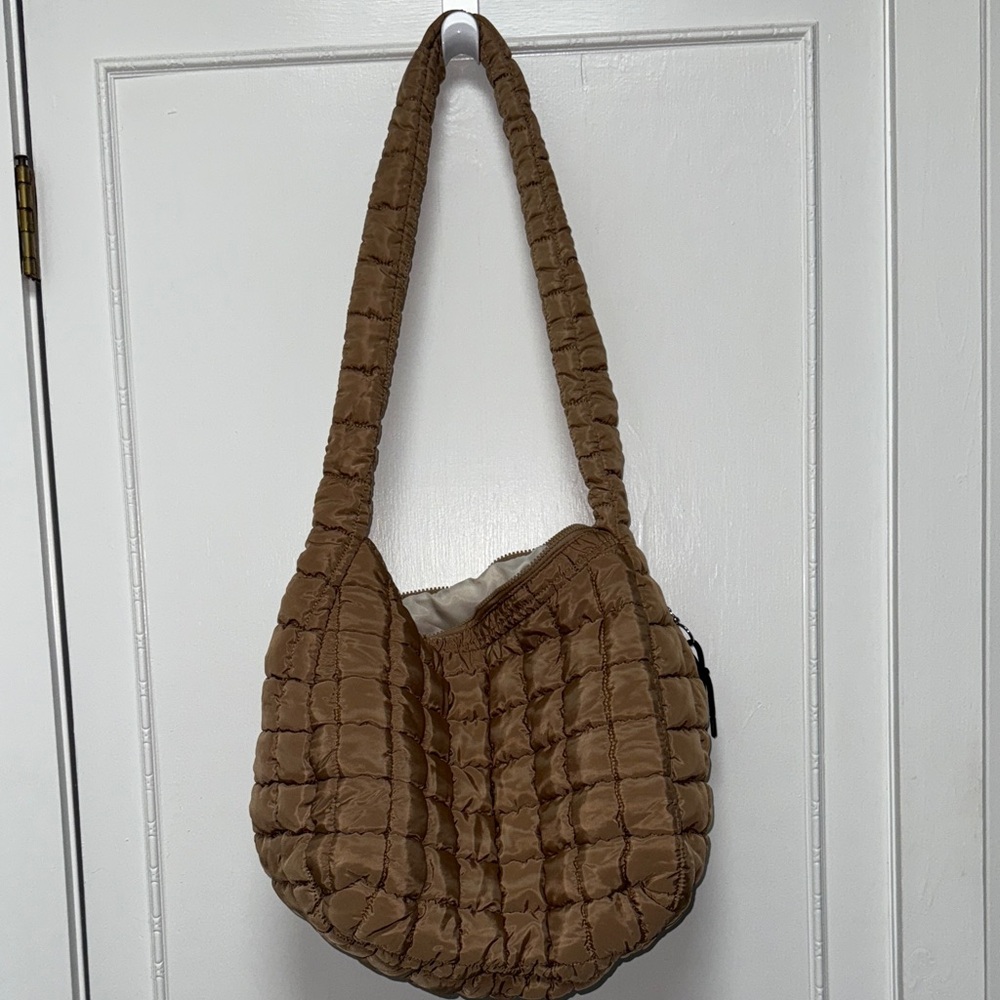 Amazon Quilted Brown Shoulder Bag